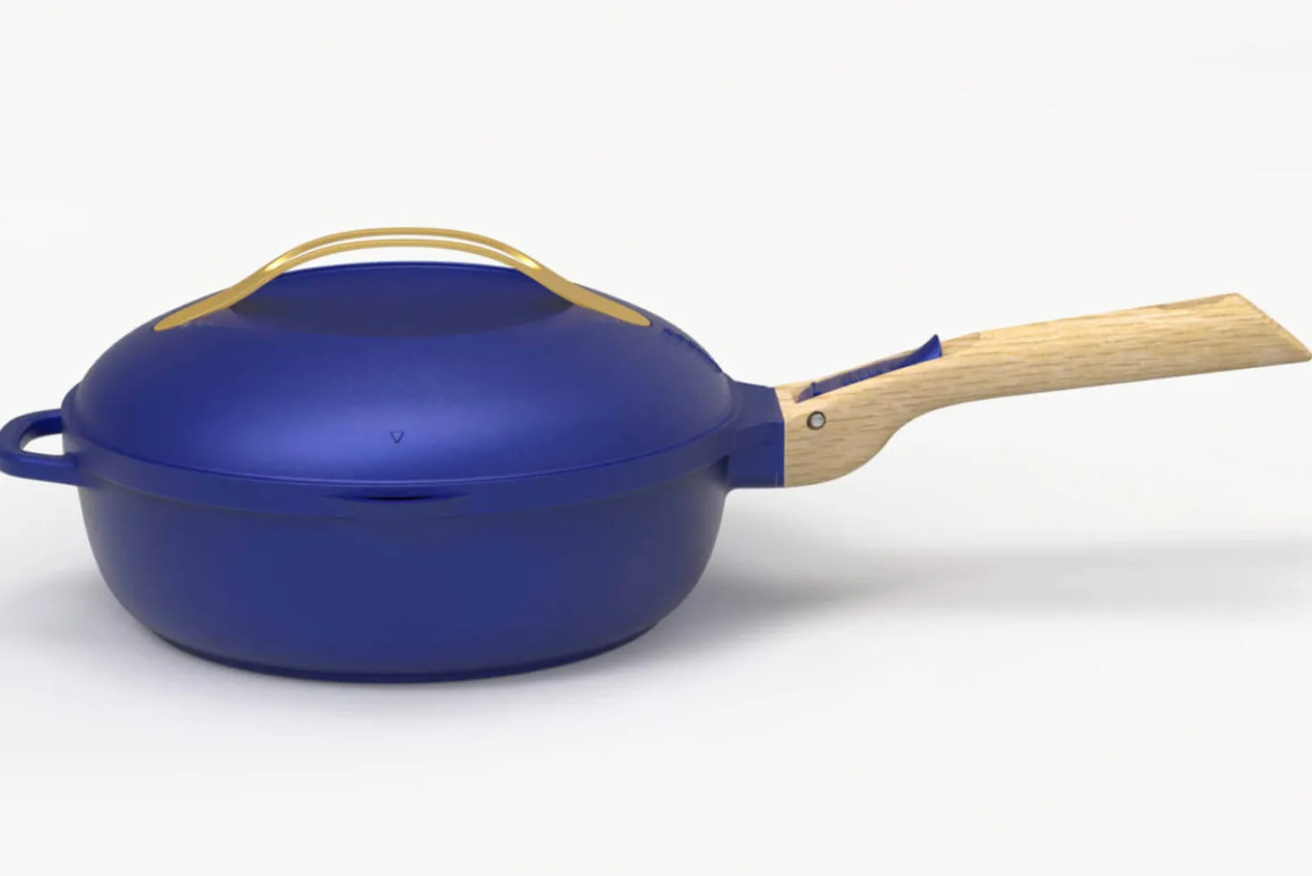 Poêle antiadhérente Cookut La Fabuleuse 8-en-1 bleue