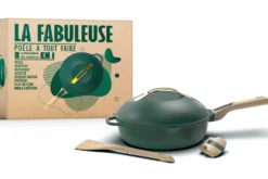 Poêle antiadhérente Cookut La Fabuleuse 8-en-1 canopée