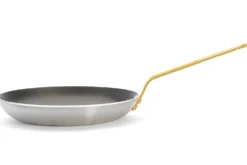 Poêle antiadhésive De Buyer Choc Resto Induction jaune en aluminium