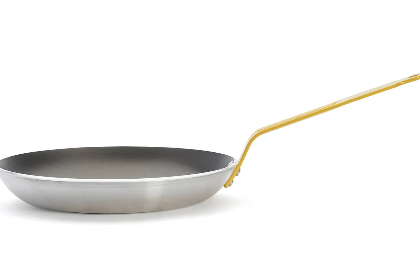 Poêle antiadhésive De Buyer Choc Resto Induction jaune en aluminium