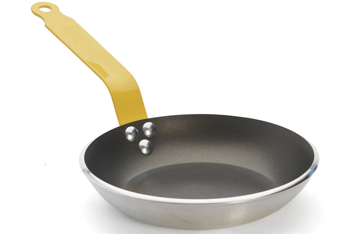 Poêle antiadhésive De Buyer Choc Resto Induction jaune en aluminium