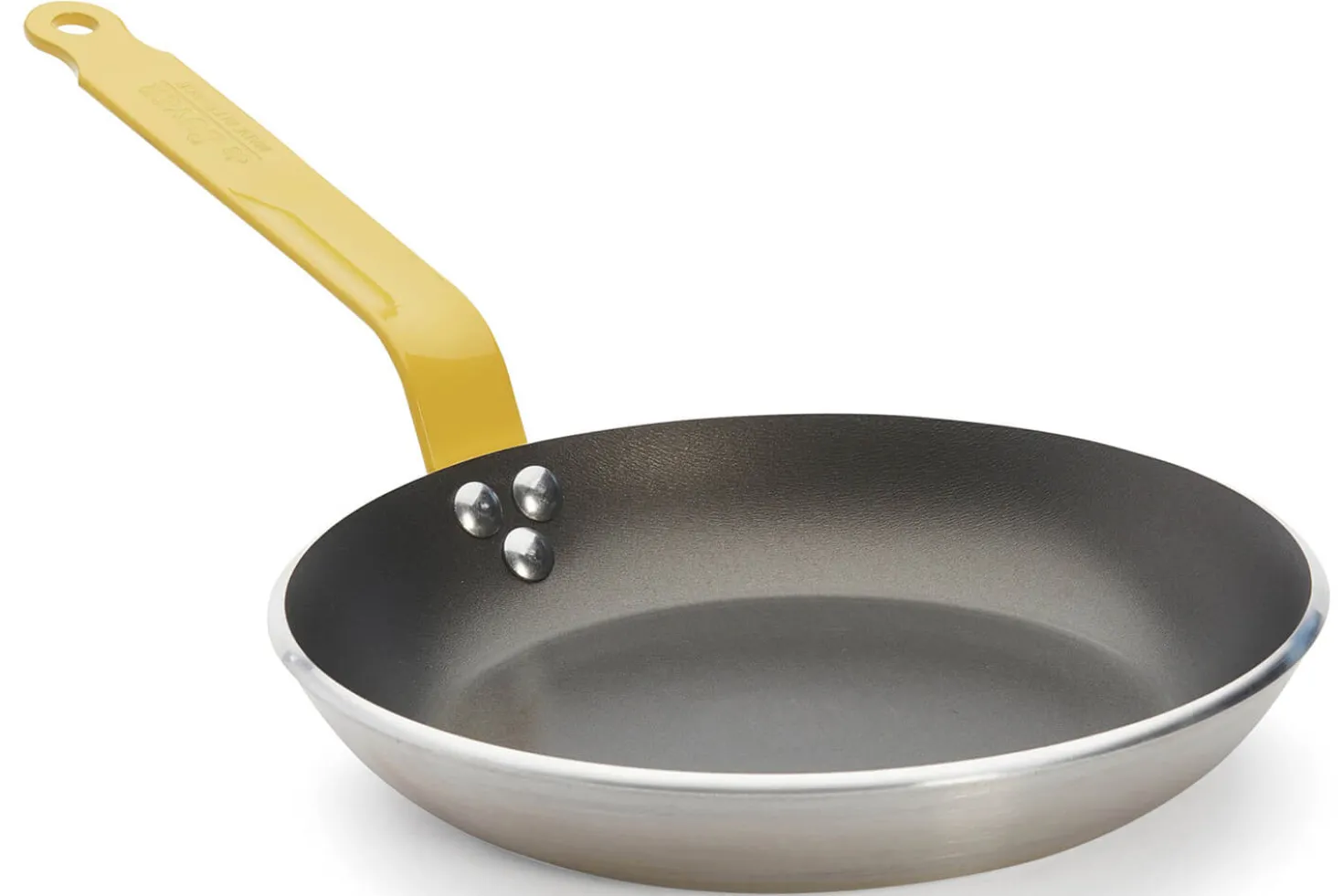 Poêle antiadhésive De Buyer Choc Resto Induction jaune en aluminium