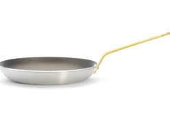 Poêle antiadhésive De Buyer Choc Resto Induction jaune en aluminium