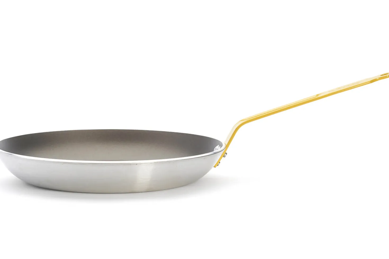 Poêle antiadhésive De Buyer Choc Resto Induction jaune en aluminium