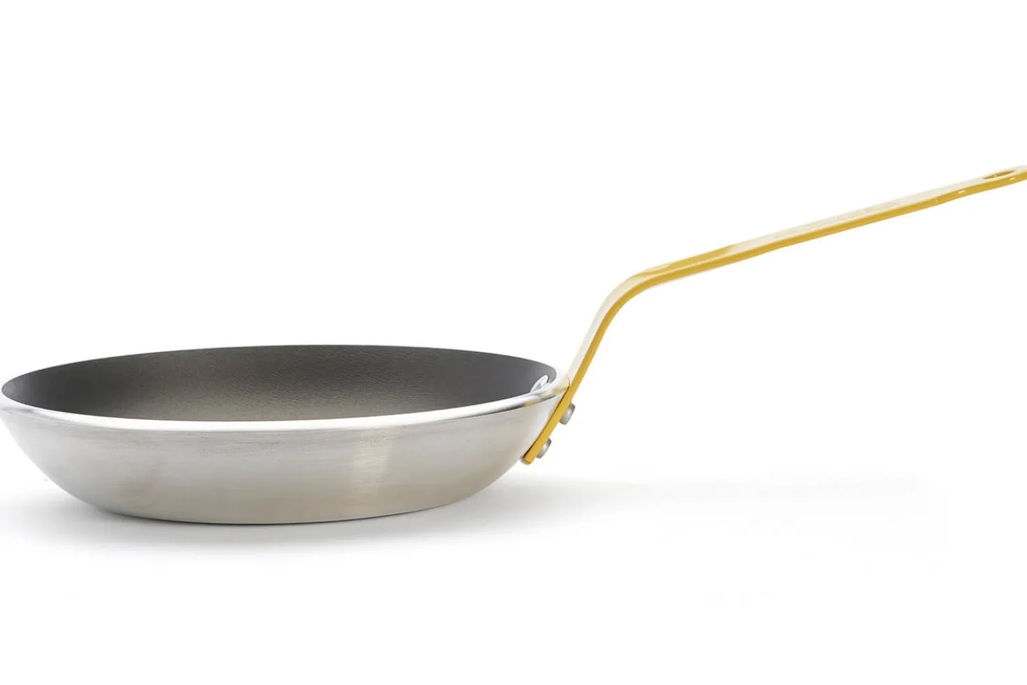 Poêle antiadhésive De Buyer Choc Resto Induction jaune en aluminium
