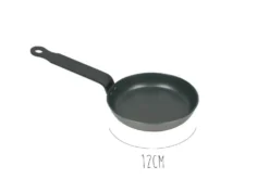Poêle à blinis / oeufs tôle d'acier revêtement anti-adhérent