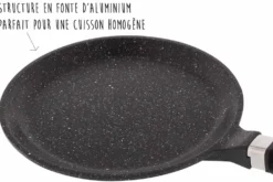 Poêle à crêpes en fonte Pradel Excellence Premium 24cm façon pierre tous feux/ induction