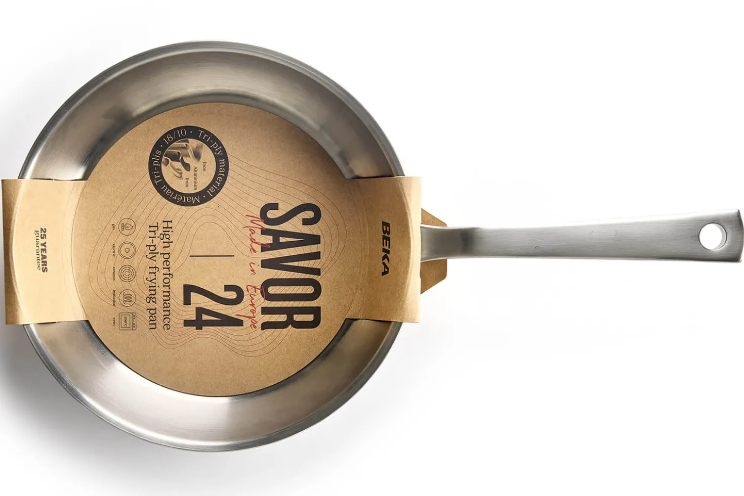 Poêle à frire Beka Savor tri-ply en inox