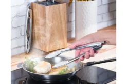 Poêle grill Cristel Castel'Pro inox + pince de service inox offerte - Exclusivité
