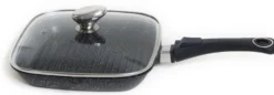 Poêle à grill en fonte Pradel Excellence Premium 24x24cm façon pierre tous feux/ induction