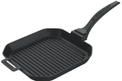 Poêle à griller Steak Champ en fonte 26x26x3,5cm