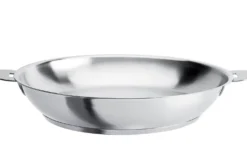Poêle haute Cristel Strate Amovible en acier inox 18/10