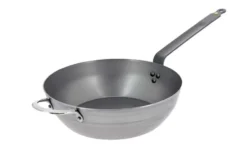 Poêle paysanne bord haut De Buyer Minéral B Element en fer 32cm