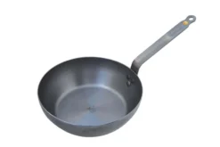 Poêle paysanne bord haut De Buyer Minéral B Element en fer 28cm