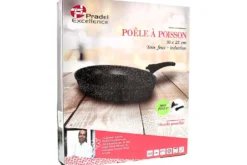 Poêle à poisson en fonte Pradel Excellence Premium façon pierre tous feux/ induction