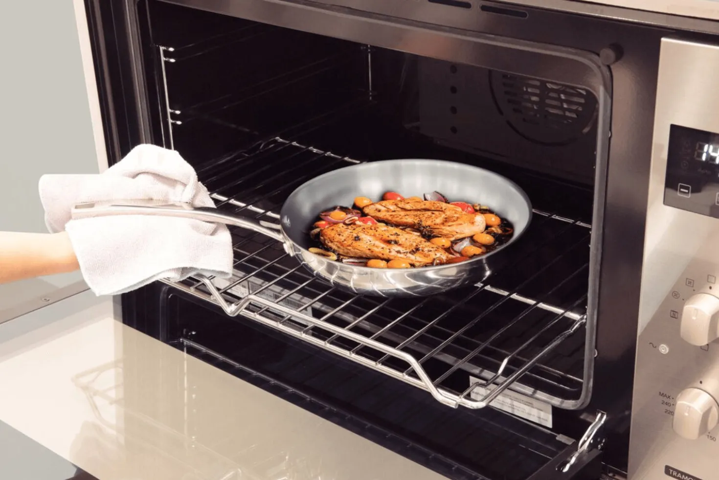 Poêle Tramontina Grano en inox triple couche