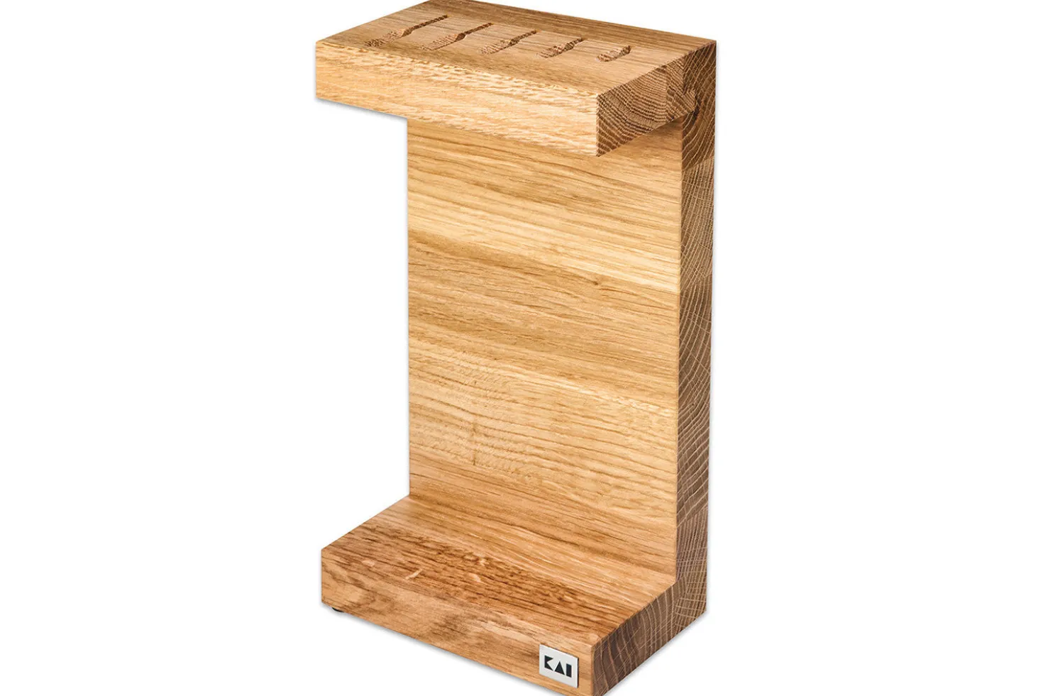 Porte couteaux KAI en chêne pour 5 couteaux de cuisine