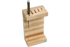 Porte couteaux KAI en chêne pour 5 couteaux de cuisine