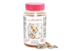 Pot décors sucrés Scrapcooking Blanc et or 55g