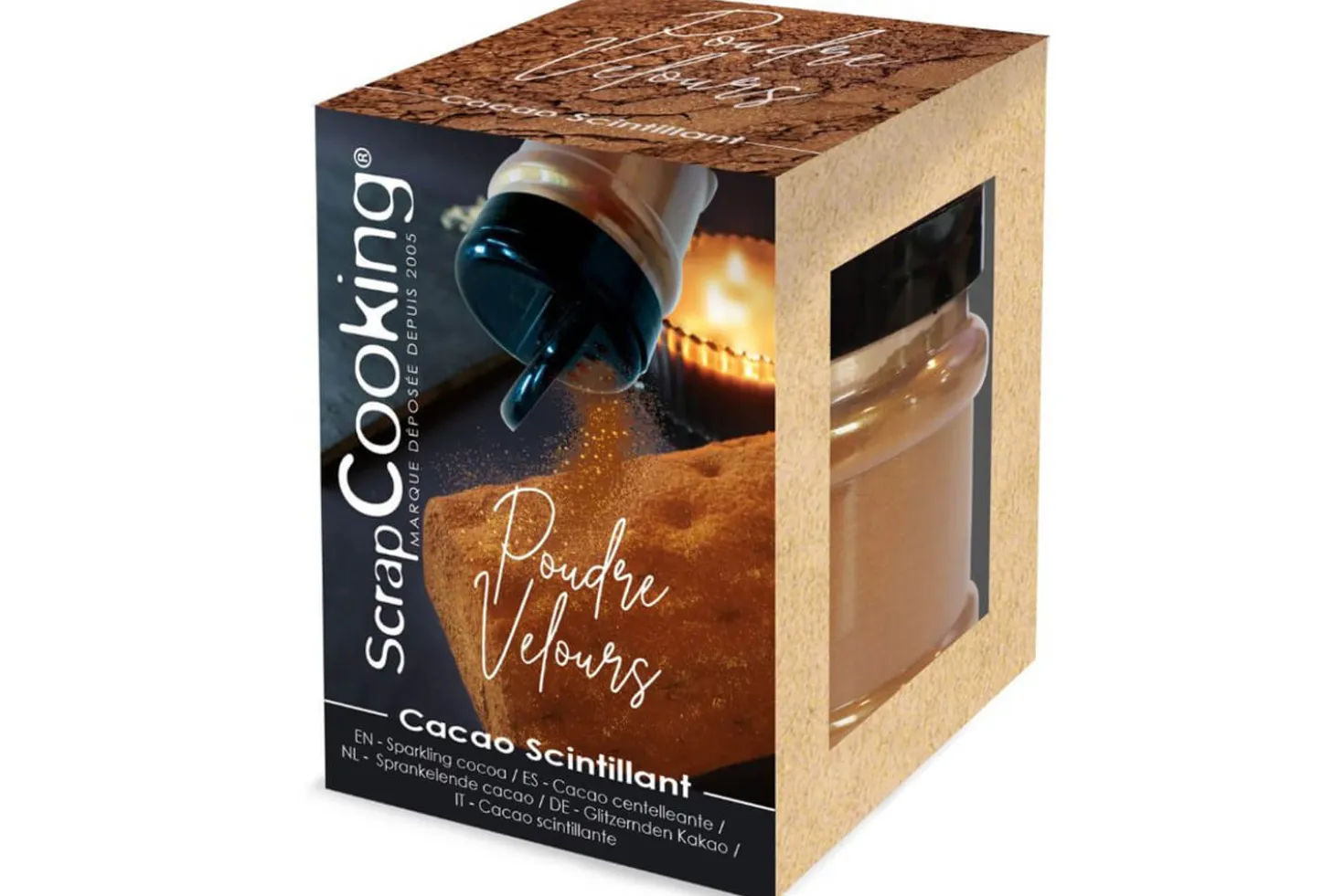 Poudre de velours Scrapcooking pour gâteaux