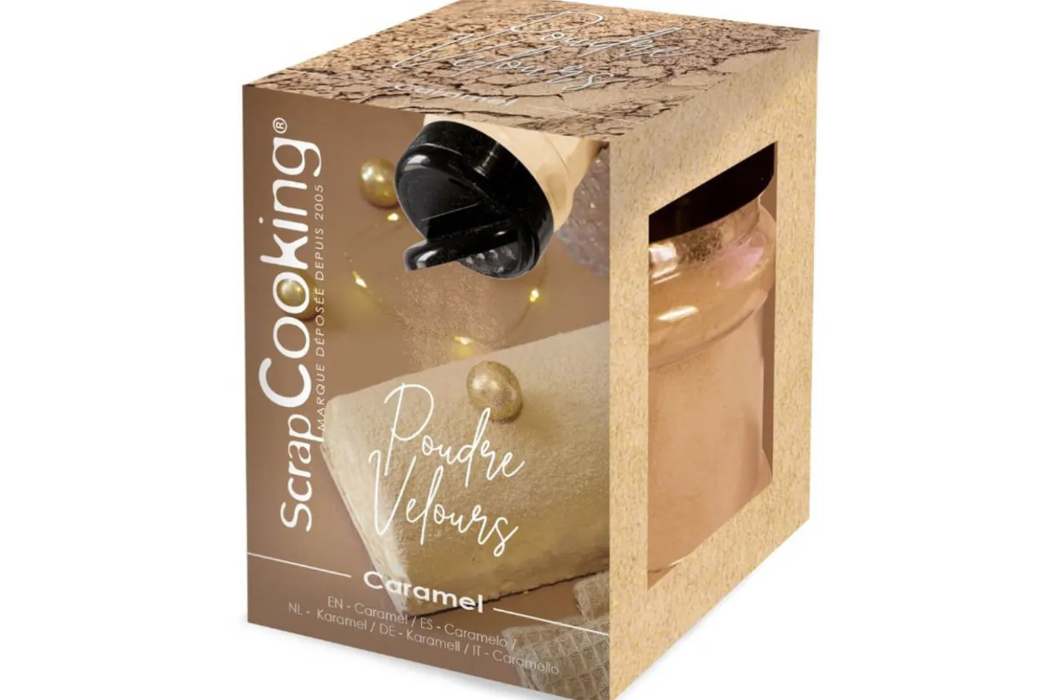 Poudre de velours Scrapcooking pour gâteaux