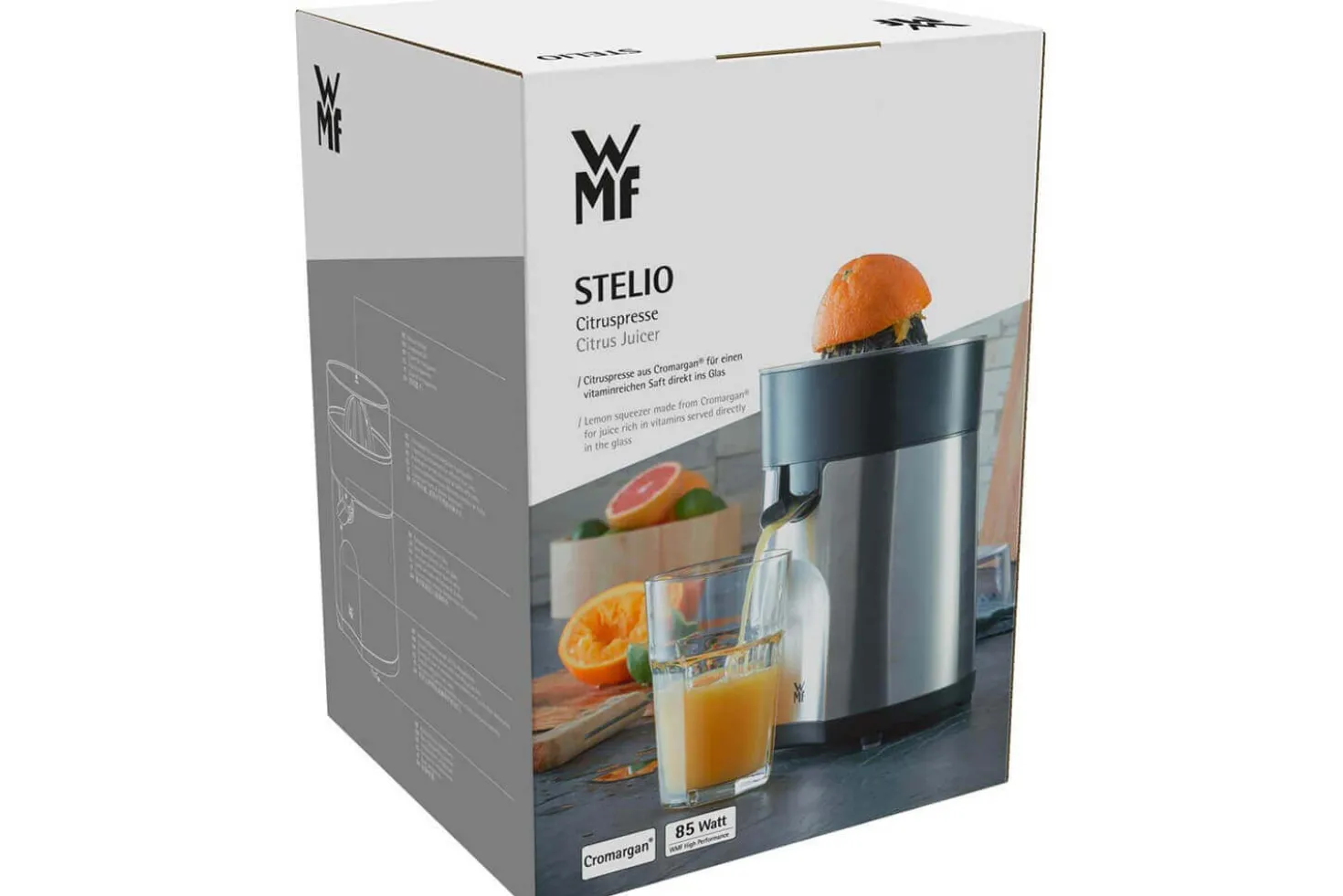Presse-agrumes WMF Stelio avec 2 cônes de pressage