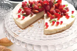 Présentoir à gâteau transparent avec cloche Guzzini Tiffany en acrylique Ø30cm