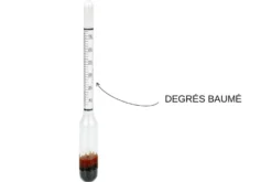 Pèse-sirop / Densimètre en verre gradué - 2 unités de mesure