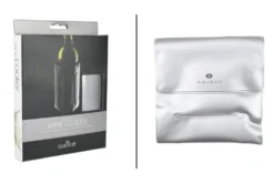Rafraîchisseur à vin BarCraft en PVC coloris argent avec fermeture velcro ajustable