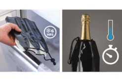 Rafraîchissoir à champagne Vacu Vin noir