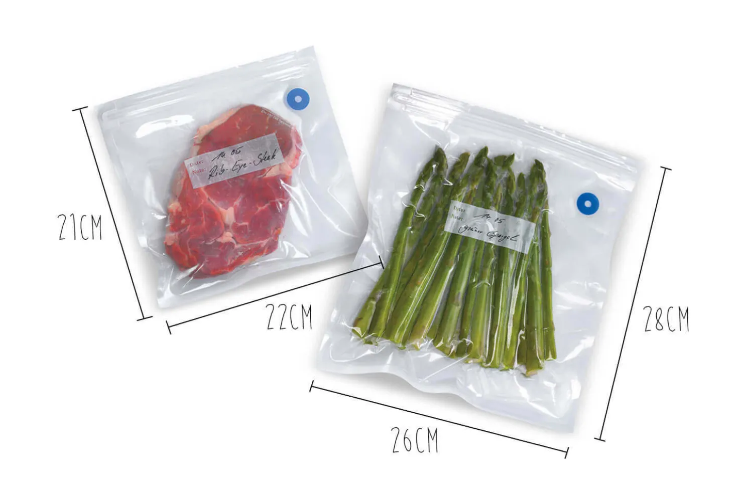Recharge sachets pour kit de mise sous vide Gefu Vaco 8 pièces