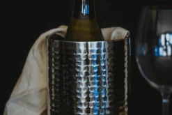 Refroidisseur de vin Barcraft en acier inoxydable martelé à double paroi
