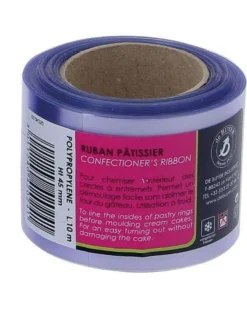 Rouleau de ruban pâtissier De Buyer 10m en PP - Largeur 4.5cm