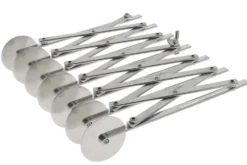 Rouleau multicoupe métal simple 7 roulettes lisses acier inox