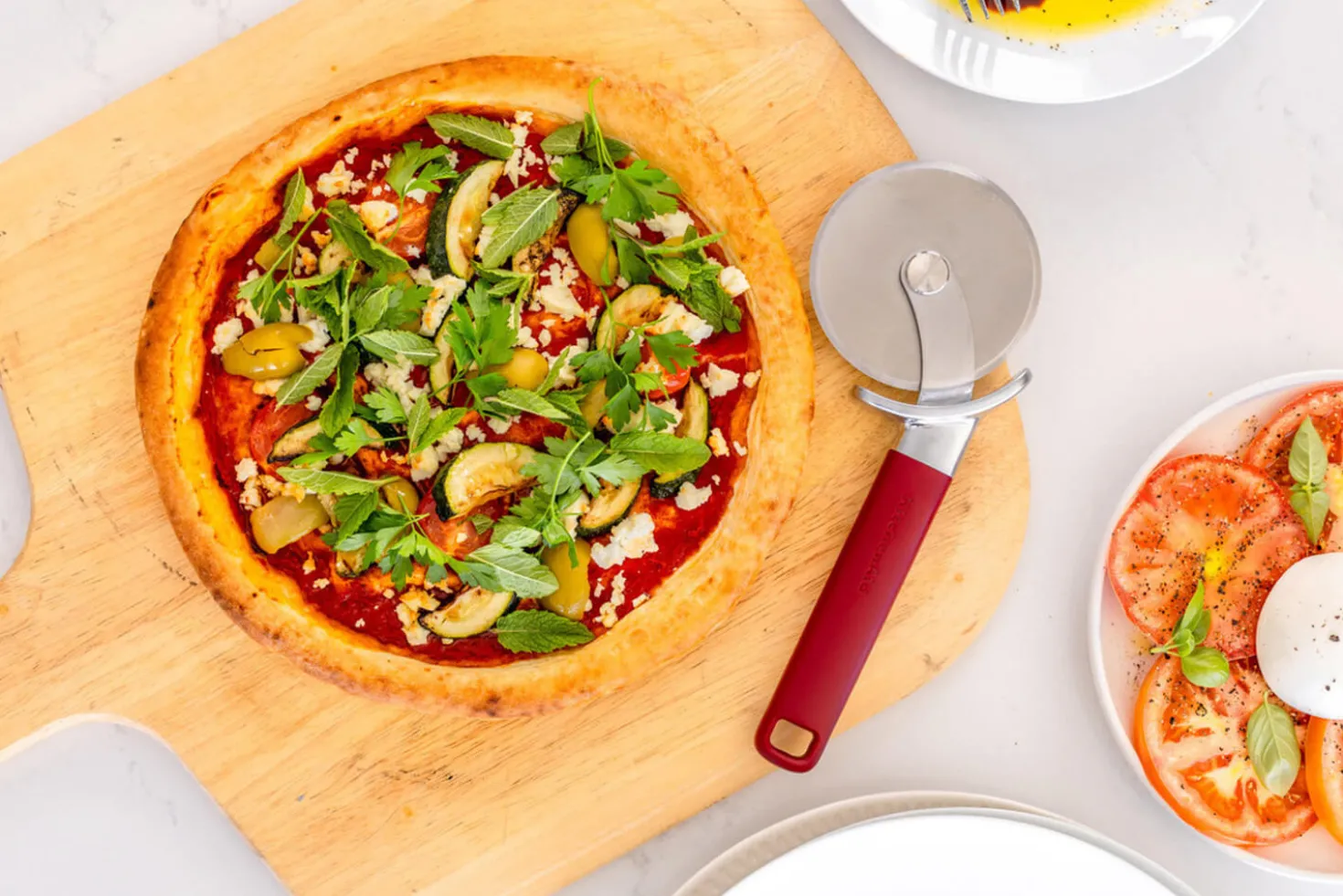 Roulette à pizza Kitchen Aid en acier inoxydable