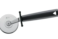 Roulette à pizza professionnelle Triangle acier inox 19cm manche en green grip