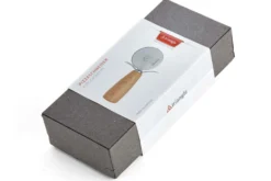 Roulette à pizza Triangle manche bois + coffret