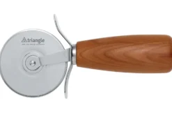 Roulette à pizza Triangle manche bois + coffret