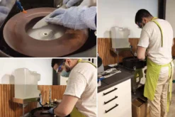 Réparation / restauration d'une lame de couteau de cuisine
