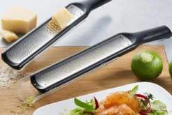Râpe fine et grossière Gefu Rafino en acier inox et polymère