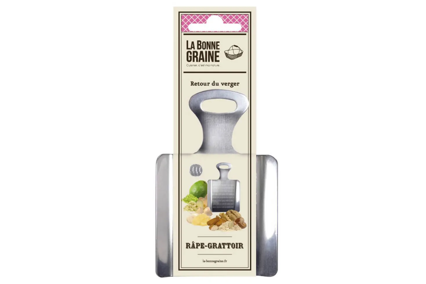 Râpe grattoir La Bonne Graine en acier inox
