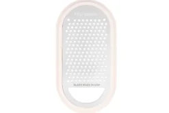 Râpe Microplane 3-en-1 blanche avec boîte de conservation et double couvercle