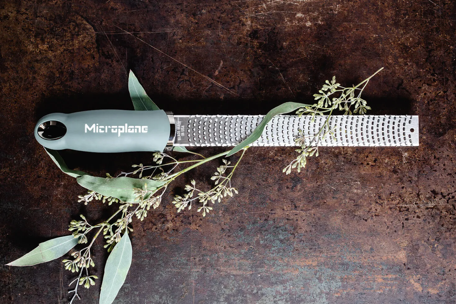 Râpe-zesteur Microplane Premium Classic Vert Eucalyptus - 20,3cm