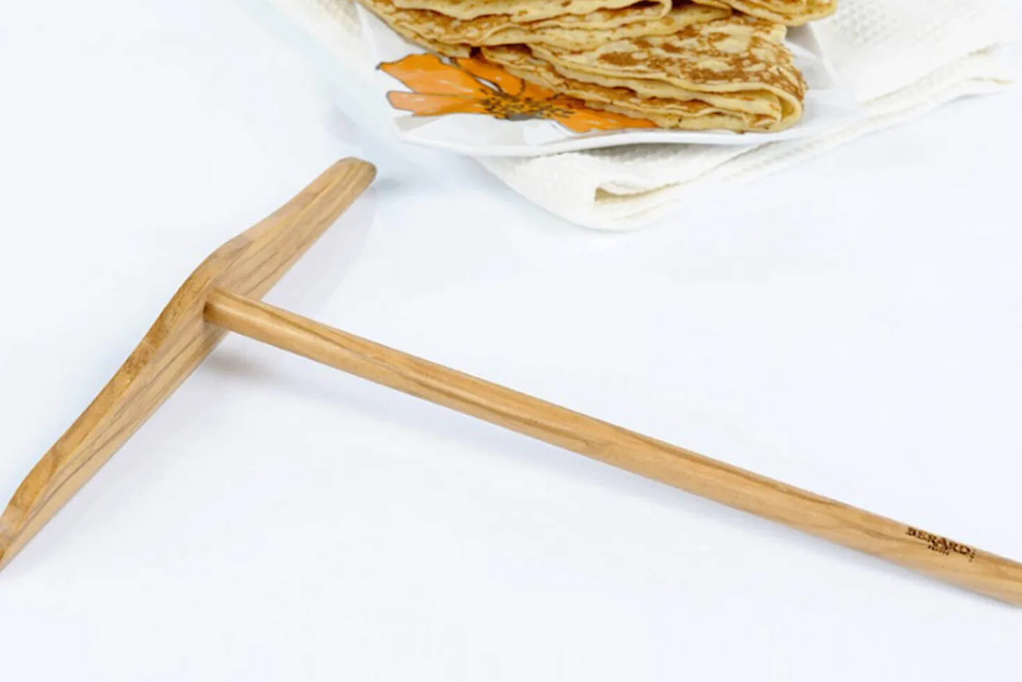 Râteau à crêpes Bérard fait main en olivier 22x19,5cm
