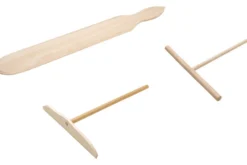 Râteau à crêpes rond 18cm en bois de hêtre