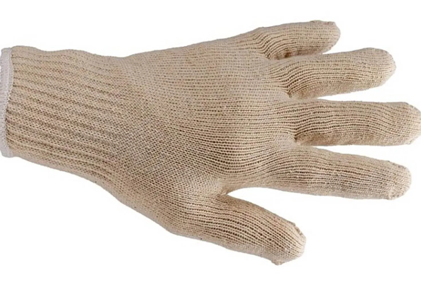Sachet de 10 paires de sous-gants en coton tricoté 2 fils