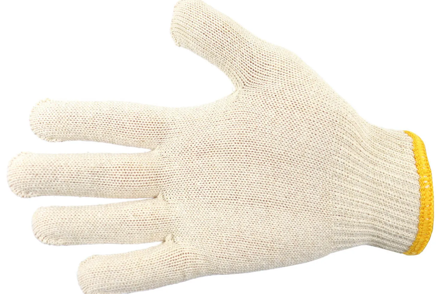 Sachet de 10 paires de sous-gants en coton tricoté 2 fils