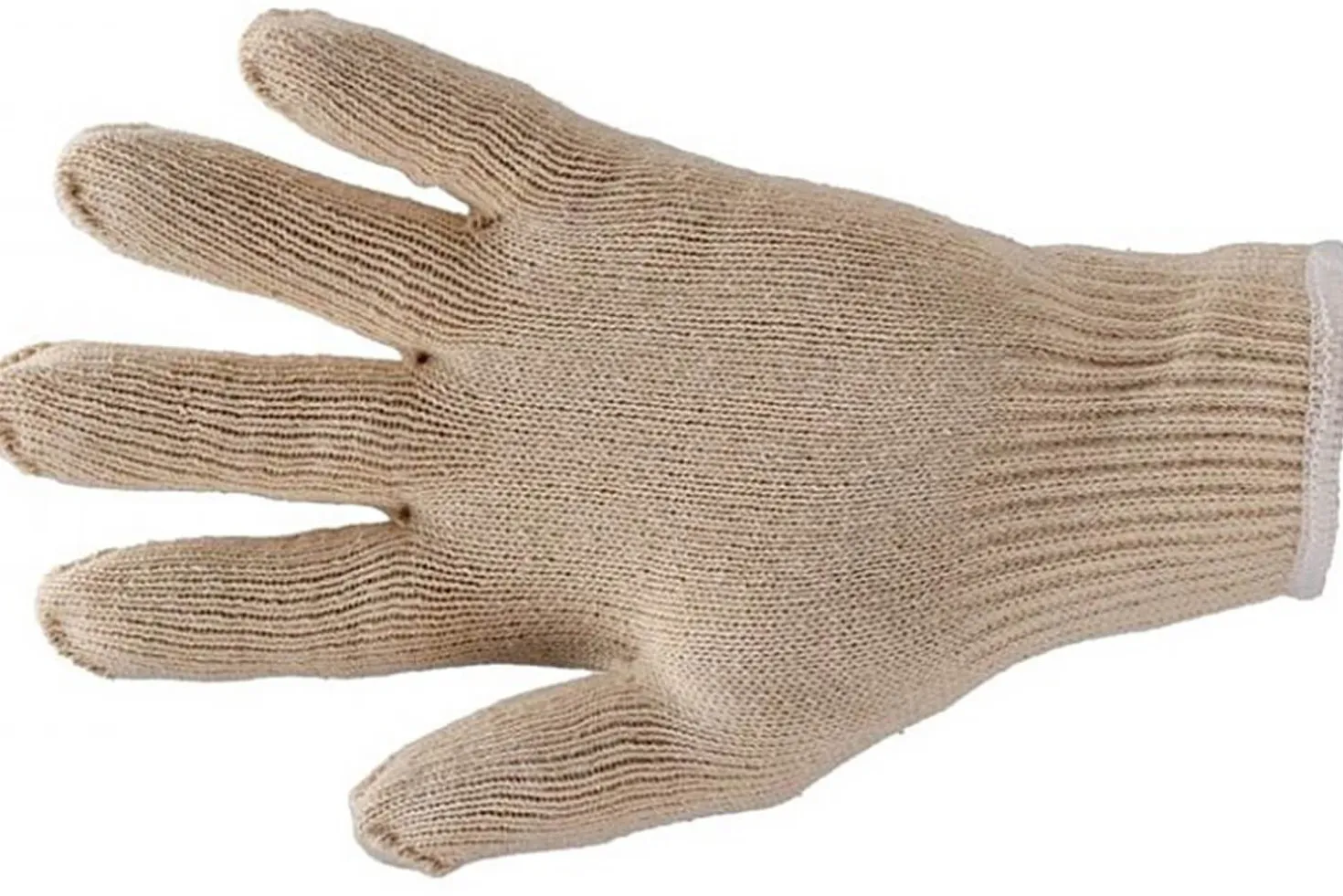 Sachet de 10 paires de sous-gants en coton tricoté 2 fils