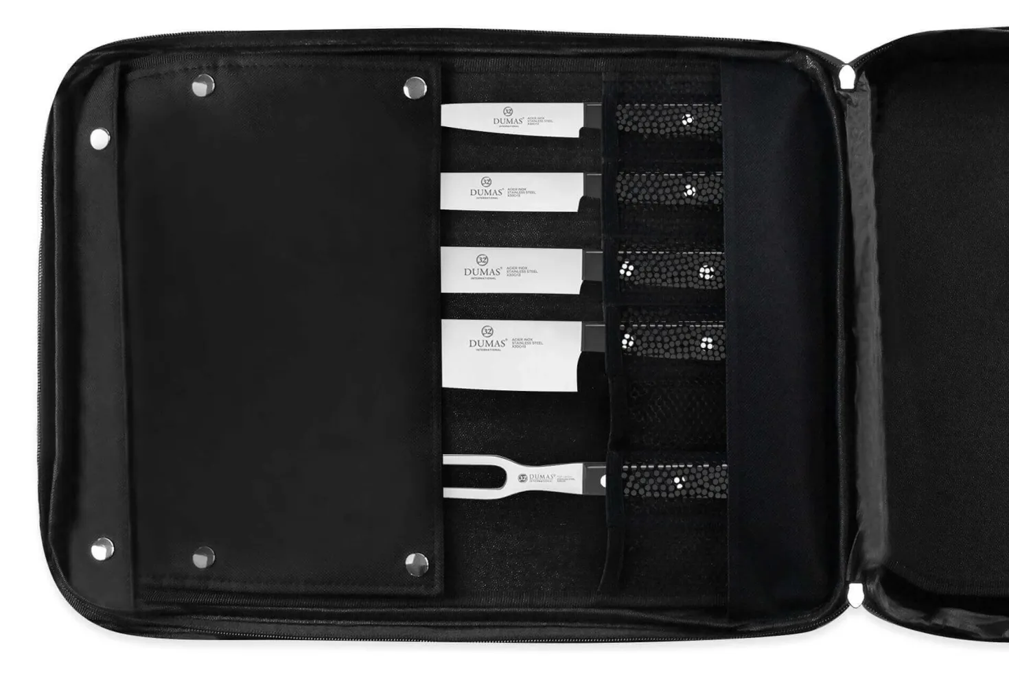 Sac spécial chef Sabatier 32 Dumas Cuisineco 4 couteaux + 6 ustensiles - Exclusivité