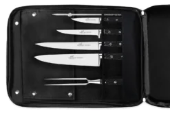 Sac spécial chef Sabatier Idéal Inox 4 couteaux de cuisine français + 14 ustensiles - Exclusivité